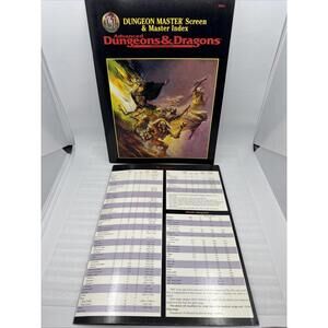 Advanced Dungeons & Dragons 2E: DM Screen & Master Index #9504 TSR 1995